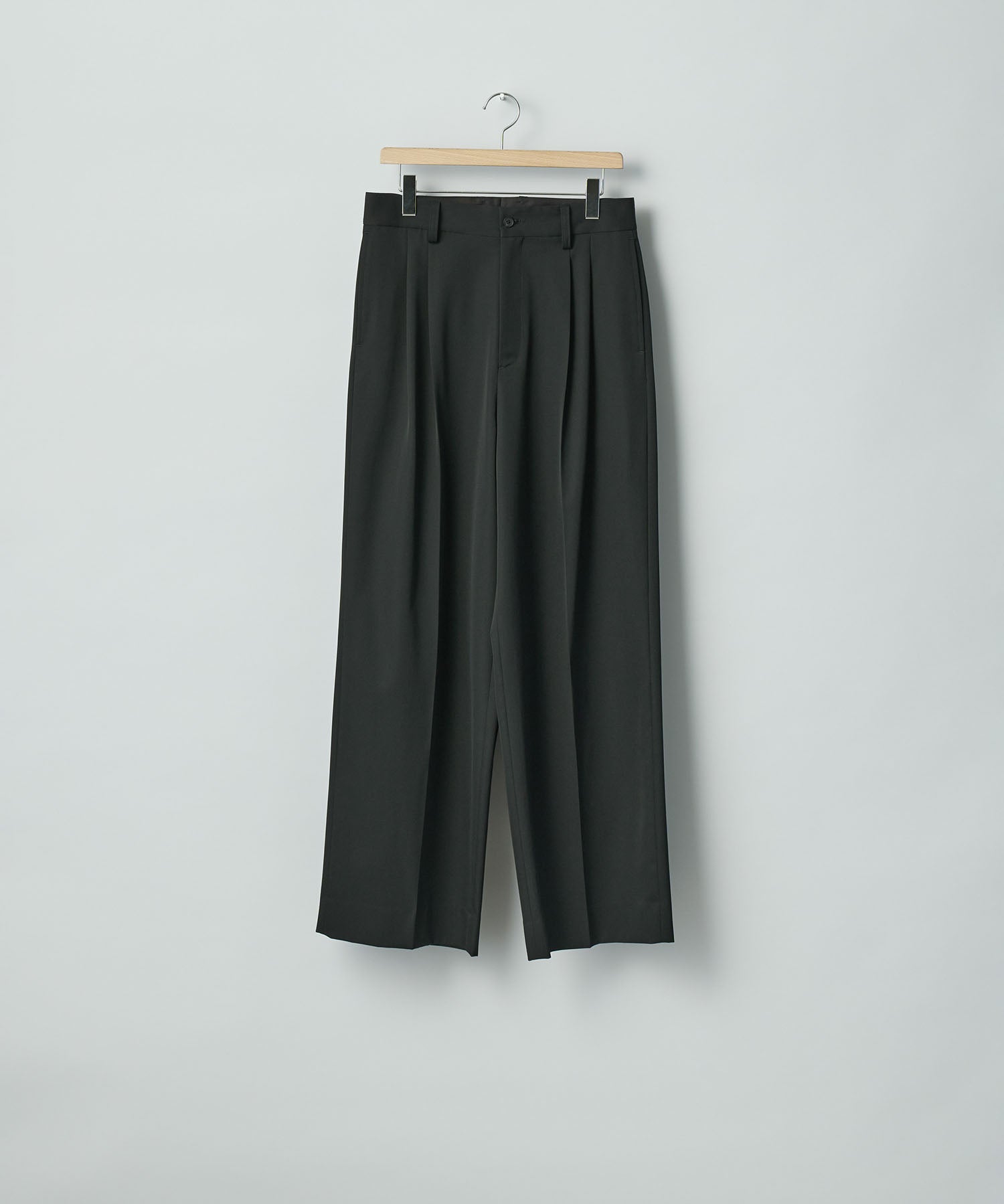 ssstein / シュタイン】LONG WIDE TROUSERS (2/90 WOOL GABARDINE ssstein / シュタイン】LONG WIDE TROUSERS (2/90 WOOL GABARDINE