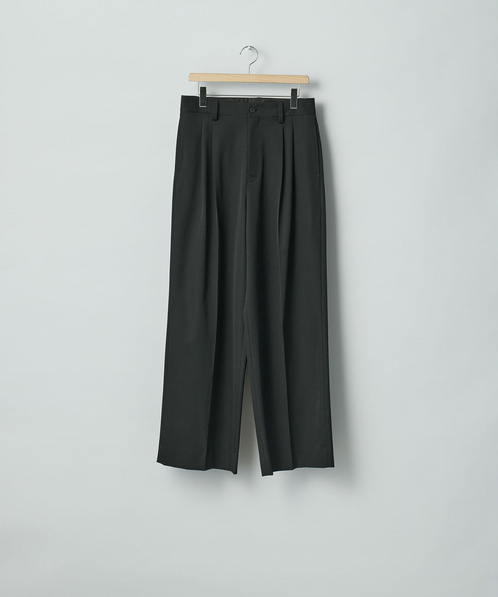 ssstein(シュタイン)のLONG WIDE TROUSERS (2/90 WOOL GABARDINE) - BLACKの公式通販サイトsession福岡セレクトショップ