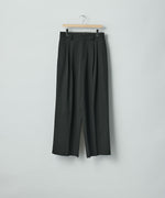 画像をギャラリービューアに読み込む, ssstein(シュタイン)のLONG WIDE TROUSERS (2/90 WOOL GABARDINE) - BLACKの公式通販サイトsession福岡セレクトショップ
