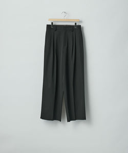 ssstein / シュタイン】LONG WIDE TROUSERS (2/90 WOOL GABARDINE