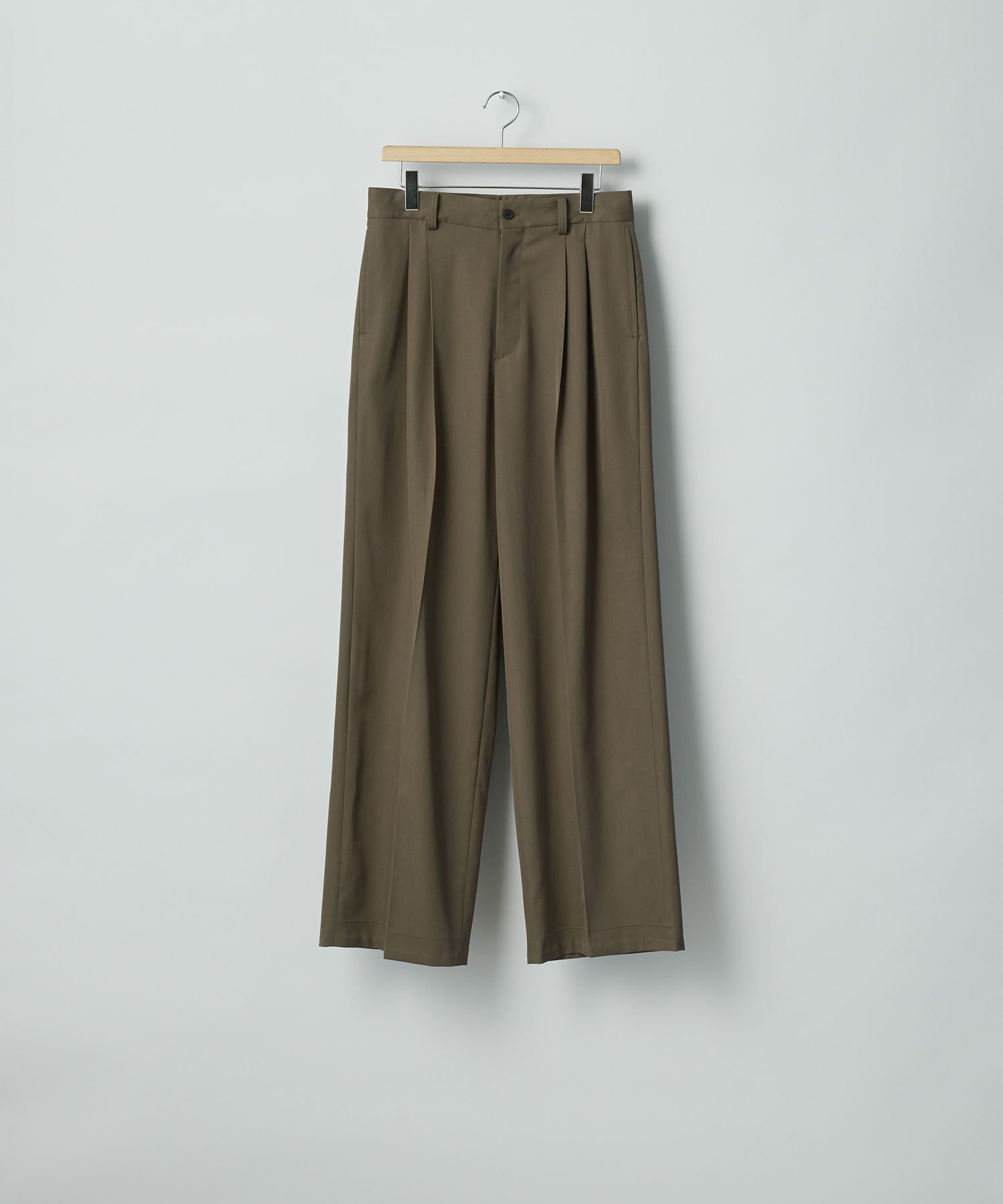 ssstein / シュタイン】LONG WIDE TROUSERS (2/90 WOOL GABARDINE
