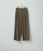 画像をギャラリービューアに読み込む, ssstein(シュタイン)のLONG WIDE TROUSERS (2/90 WOOL GABARDINE) - DARK BEIGEの公式通販サイトsession福岡セレクトショップ

