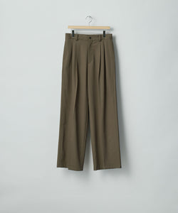 ssstein / シュタイン】LONG WIDE TROUSERS (2/90 WOOL GABARDINE