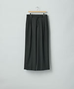 画像をギャラリービューアに読み込む, ssstein(シュタイン)のLONG WIDE TROUSERS (2/60 WOOL GABARDINE) - BLACKの公式通販サイトsession福岡セレクトショップ

