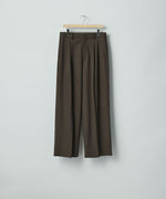 画像をギャラリービューアに読み込む, ssstein(シュタイン)のLONG WIDE TROUSERS (2/60 WOOL GABARDINE) - MILITARY KHAKIの公式通販サイトsession福岡セレクトショップ
