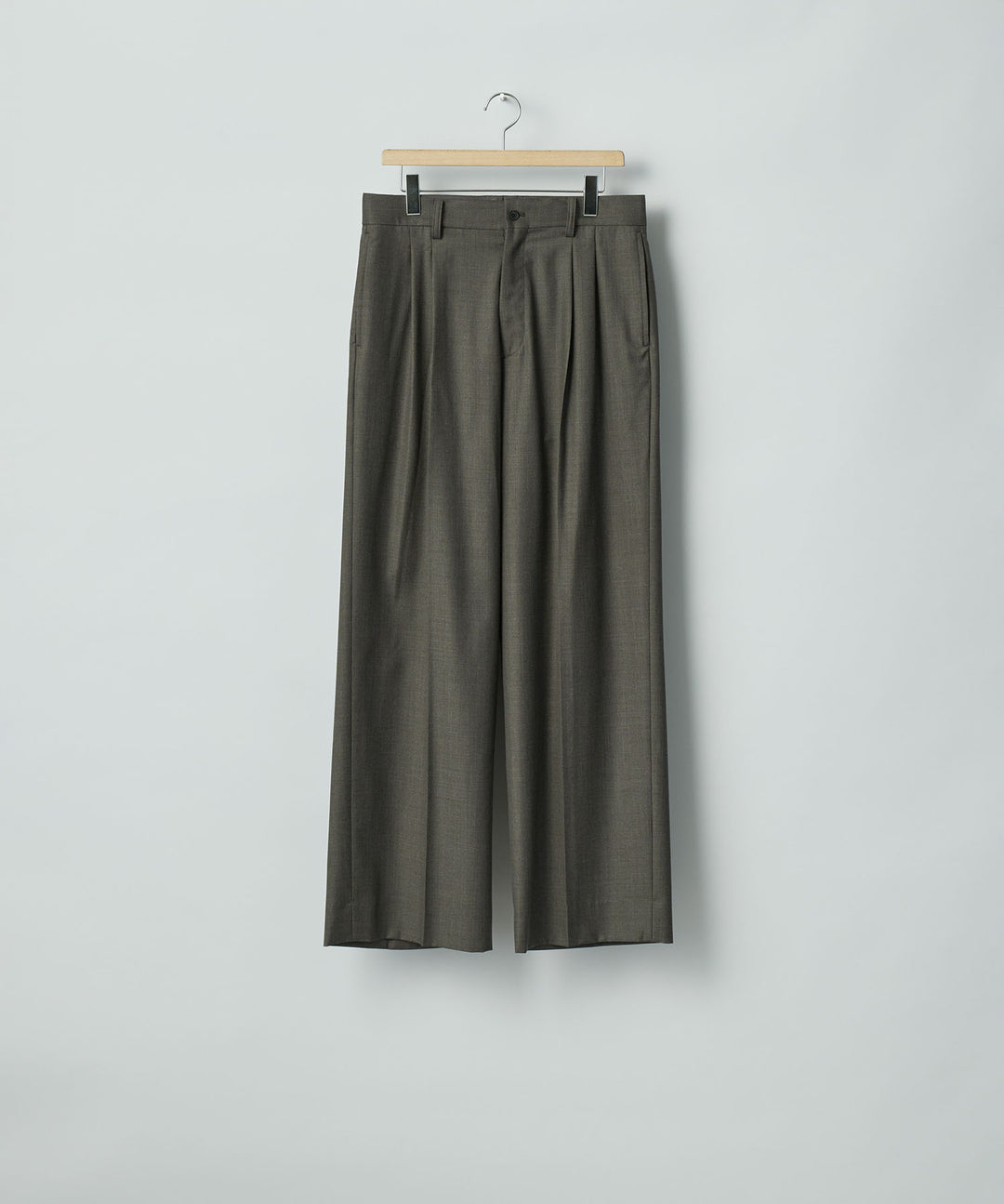 ssstein(シュタイン)のEXTRA FINE WOOL LONG WIDE TROUSERS - BROWN GREYの公式通販サイトsession福岡セレクトショップ