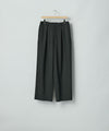 【ssstein】 EASY WIDE TROUSERS (2/60 WOOL GABARDINE) - BLACK