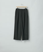 画像をギャラリービューアに読み込む, ssstein(シュタイン)のEASY WIDE TROUSERS (2/60 WOOL GABARDINE) - BLACKの公式通販サイトsession福岡セレクトショップ
