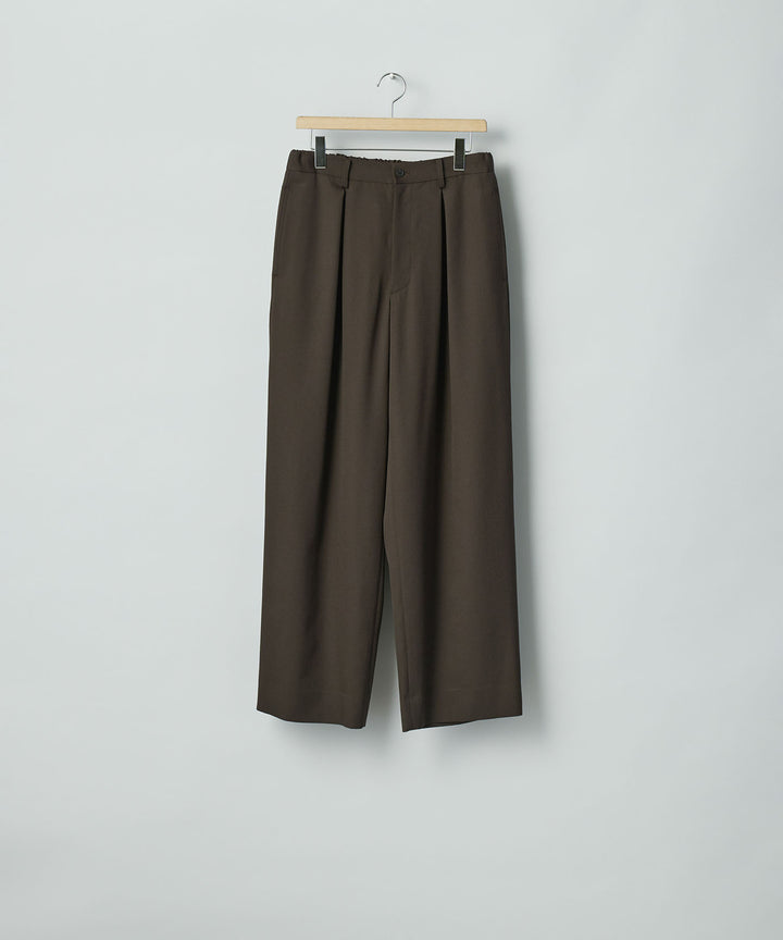 ssstein(シュタイン)のEASY WIDE TROUSERS (2/60 WOOL GABARDINE) - MILITARY KHAKIの公式通販サイトsession福岡セレクトショップ