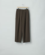 画像をギャラリービューアに読み込む, ssstein(シュタイン)のEASY WIDE TROUSERS (2/60 WOOL GABARDINE) - MILITARY KHAKIの公式通販サイトsession福岡セレクトショップ
