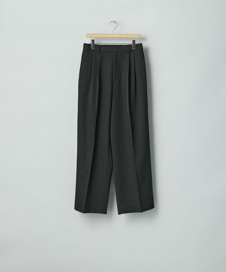 ssstein(シュタイン)のEASY LONG WIDE TROUSERS (2/90 WOOL GABARDINE) - BLACKの公式通販サイトsession福岡セレクトショップ