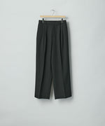 画像をギャラリービューアに読み込む, ssstein(シュタイン)のEASY LONG WIDE TROUSERS (2/90 WOOL GABARDINE) - BLACKの公式通販サイトsession福岡セレクトショップ
