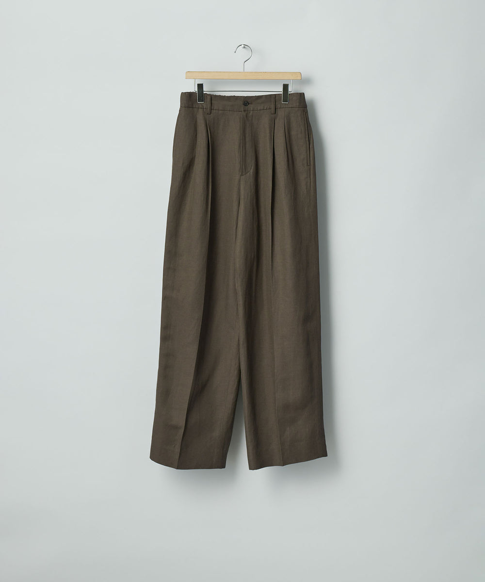 ssstein(シュタイン)のVIS/LI/RA TWILL EASY LONG WIDE TROUSERS - KHAKI BROWNの公式通販サイトsession福岡セレクトショップ