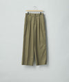 【ssstein】 COTTON RAYON EASY LONG WIDE TROUSERS - BEIGE