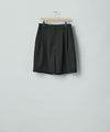 【ssstein】 WIDE EASY SHORT TROUSERS - BLACK