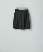 画像をギャラリービューアに読み込む, ssstein(シュタイン)のWIDE EASY SHORT TROUSERS - BLACKの公式通販サイトsession福岡セレクトショップ

