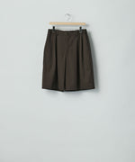 画像をギャラリービューアに読み込む, ssstein(シュタイン)のWIDE EASY SHORT TROUSERS - DARK BROWNの公式通販サイトsession福岡セレクトショップ
