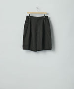 画像をギャラリービューアに読み込む, ssstein(シュタイン)のVIS/LI/RA TWILL WIDE EASY SHORT TROUSERS - BLACKの公式通販サイトsession福岡セレクトショップ
