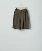 画像をギャラリービューアに読み込む, ssstein(シュタイン)のVIS/LI/RA TWILL WIDE EASY SHORT TROUSERS - KHAKI BROWNの公式通販サイトsession福岡セレクトショップ
