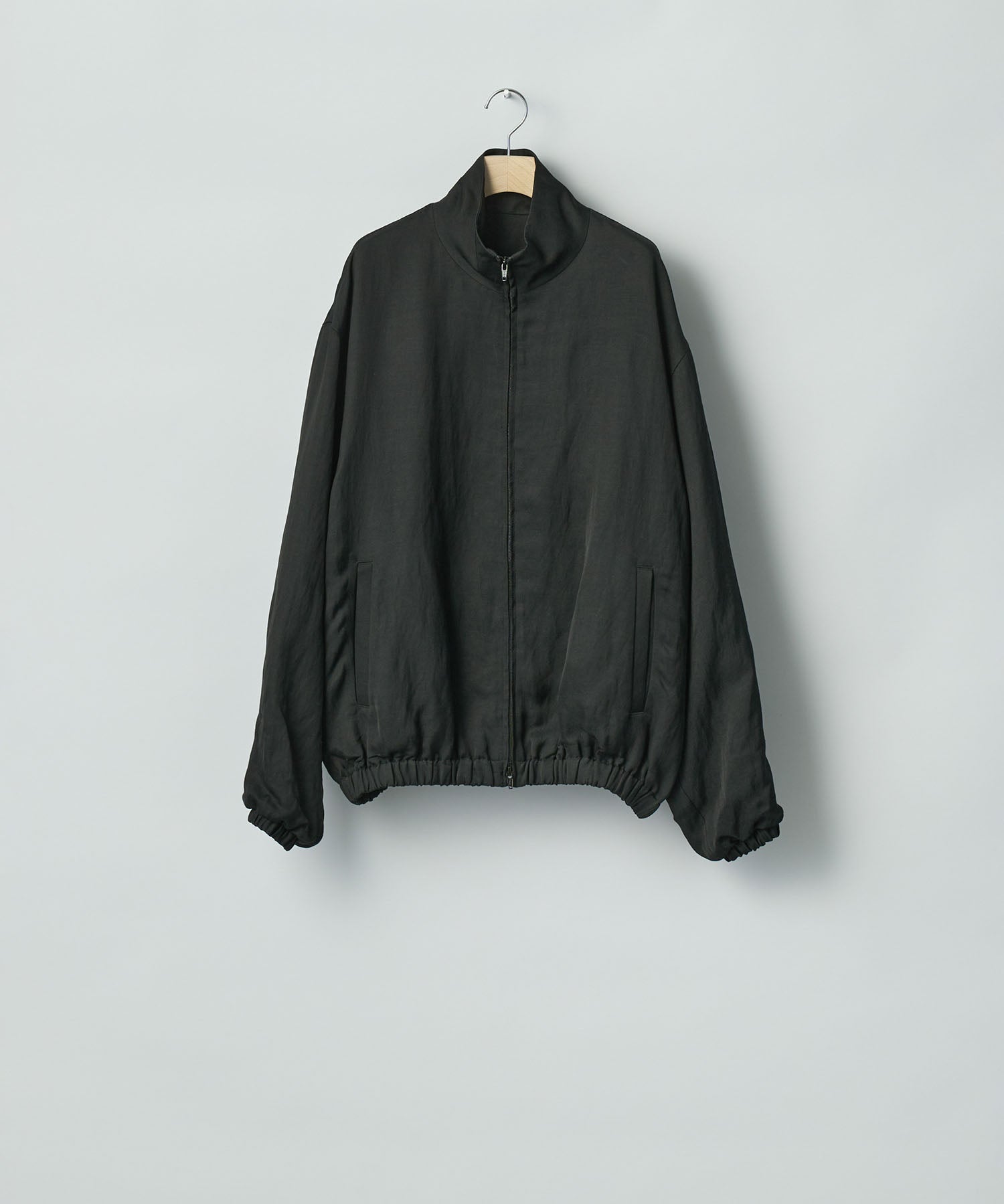 ssstein / シュタイン】VIS/LI BRIGHT TWILL SHIRRED LIGHT ZIP JACKET