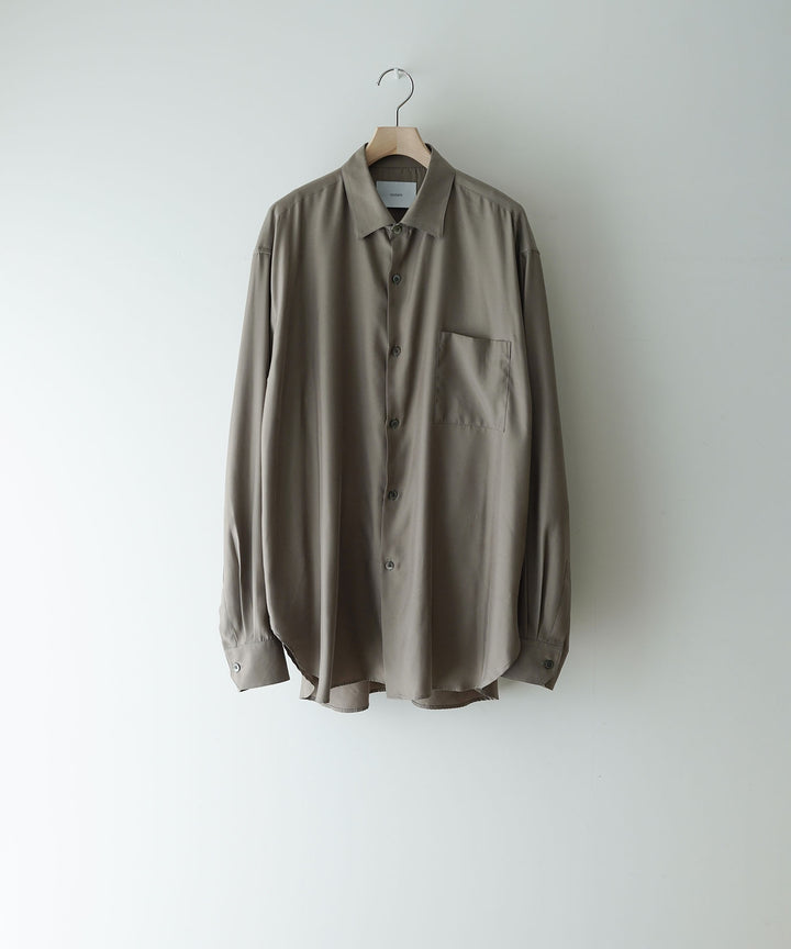 ssstein(シュタイン)のCUPRO TWILL OVERSIZED LS SHIRT - TAUPEの公式通販サイトsession福岡セレクトショップ
