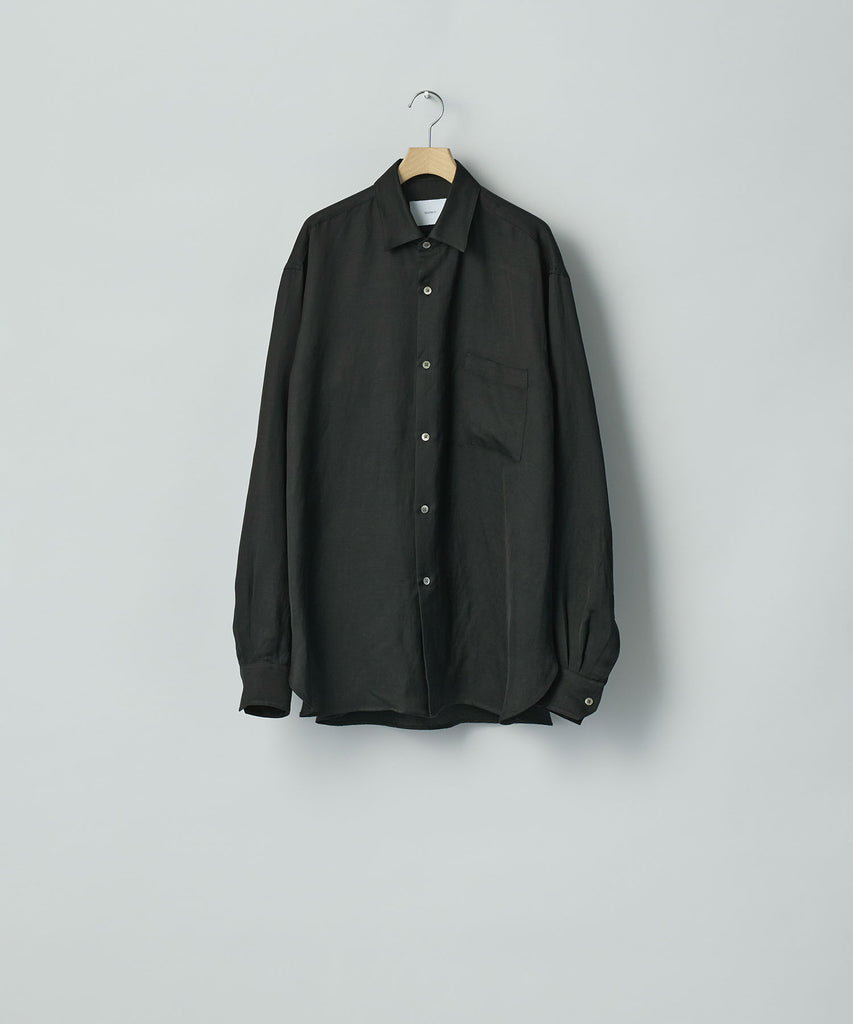 ssstein / シュタイン】VIS/LI BRIGHT TWILL OVERSIZED LS SHIRT