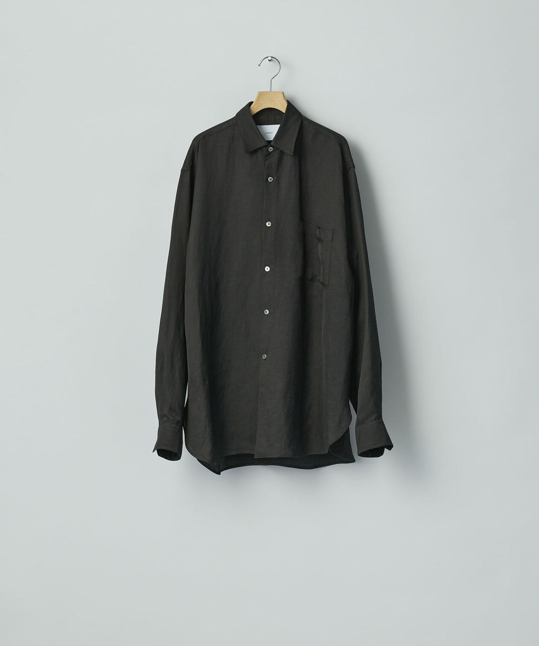 ssstein(シュタイン)のVIS/LI BRIGHT TWILL OVERSIZED LS SHIRT - DARK CHARCOALの公式通販サイトsession福岡セレクトショップ