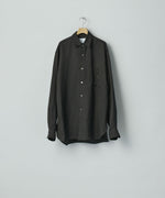 画像をギャラリービューアに読み込む, ssstein(シュタイン)のVIS/LI BRIGHT TWILL OVERSIZED LS SHIRT - DARK CHARCOALの公式通販サイトsession福岡セレクトショップ
