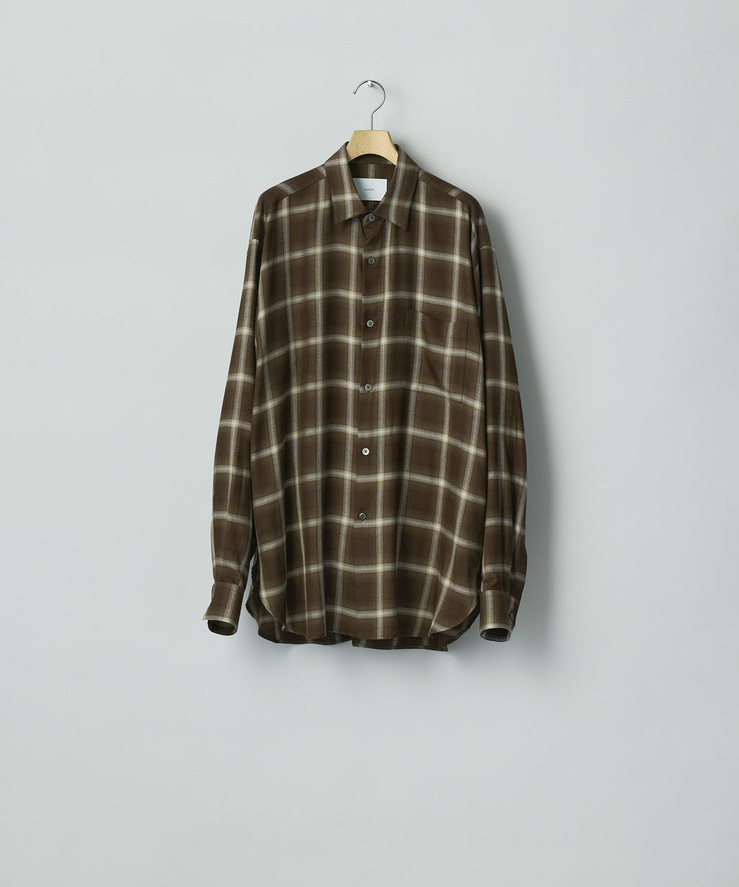ssstein(シュタイン)のLY/VIS CHECK OVERSIZED LS SHIRT - BROWN OMBREの公式通販サイトsession福岡セレクトショップ