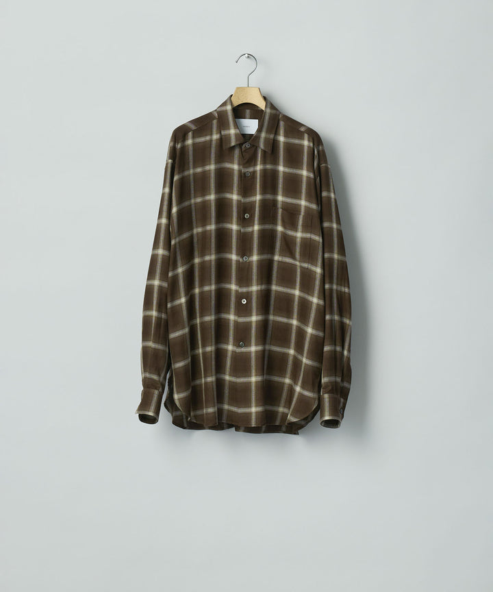 ssstein(シュタイン)のLY/VIS CHECK OVERSIZED LS SHIRT - BROWN OMBREの公式通販サイトsession福岡セレクトショップ