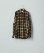 画像をギャラリービューアに読み込む, ssstein(シュタイン)のLY/VIS CHECK OVERSIZED LS SHIRT - BROWN OMBREの公式通販サイトsession福岡セレクトショップ
