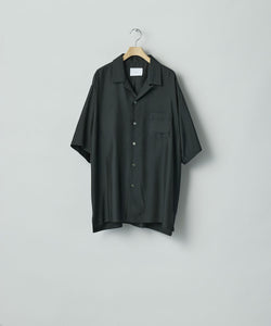 ssstein / シュタイン】CUPRO TWILL OVERSIZED OPEN COLLAR SS SHIRT