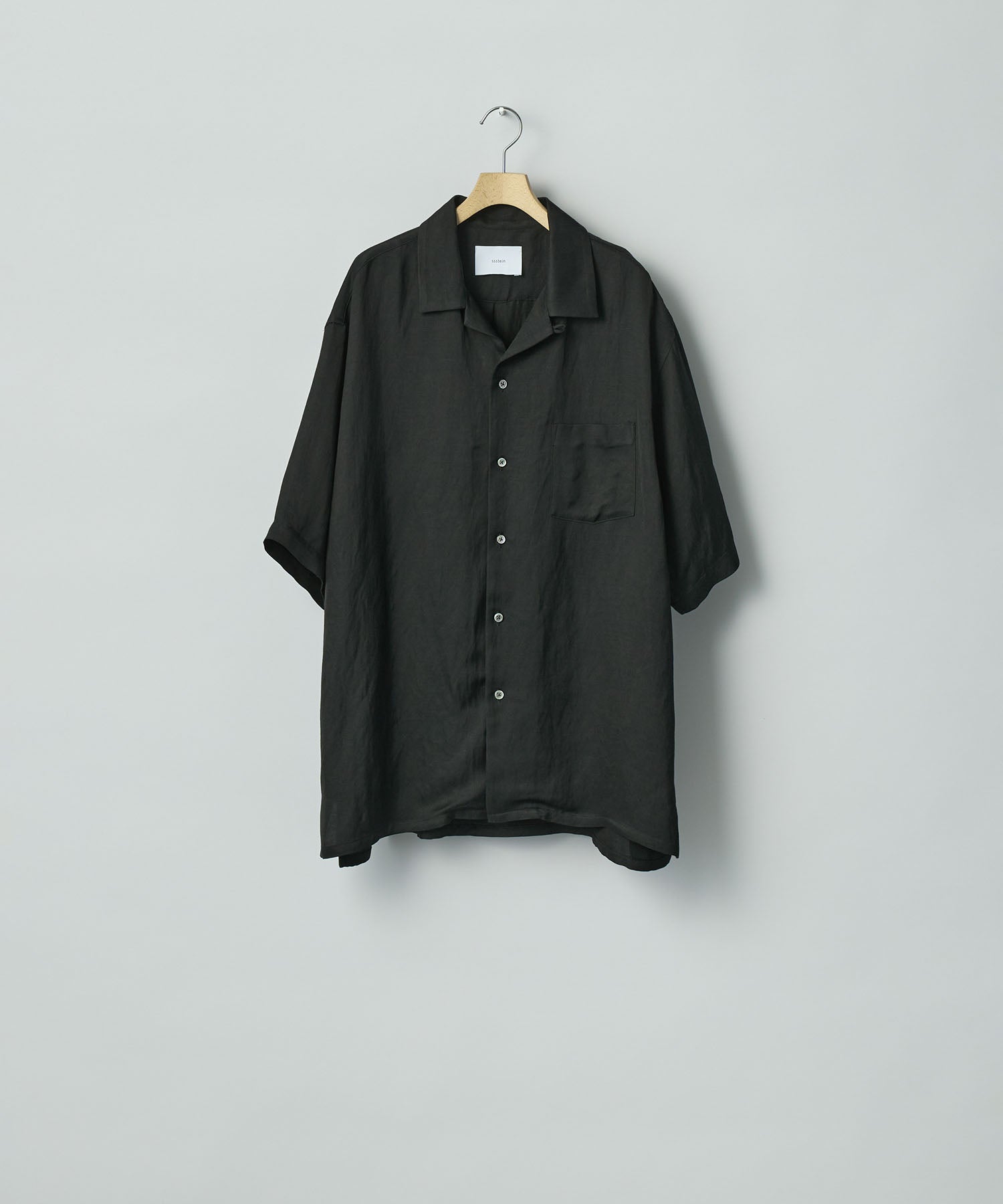 ssstein / シュタイン】VIS/LI BRIGHT TWILL OVERSIZED OPEN COLLAR SS