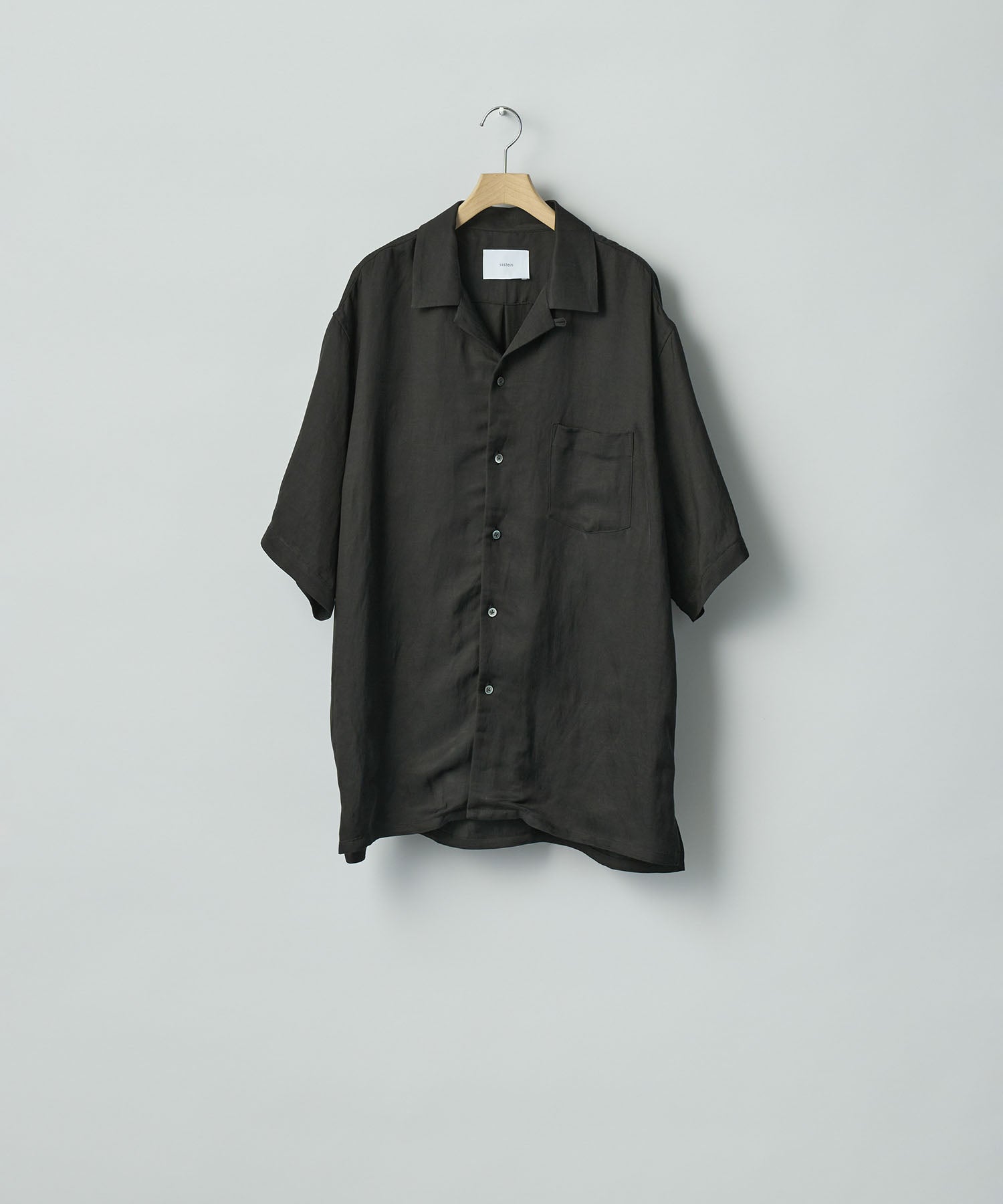 ssstein / シュタイン】VIS/LI BRIGHT TWILL OVERSIZED OPEN COLLAR SS