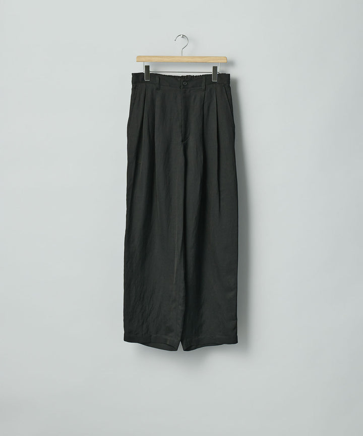 ssstein(シュタイン)のVIS/LI BRIGHT TWILL WIDE EASY TROUSERS - BLACKの公式通販サイトsession福岡セレクトショップ