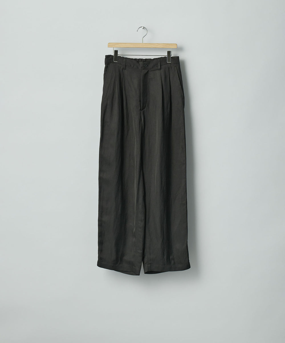 ssstein(シュタイン)のVIS/LI BRIGHT TWILL WIDE EASY TROUSERS - DARK CHARCOALの公式通販サイトsession福岡セレクトショップ