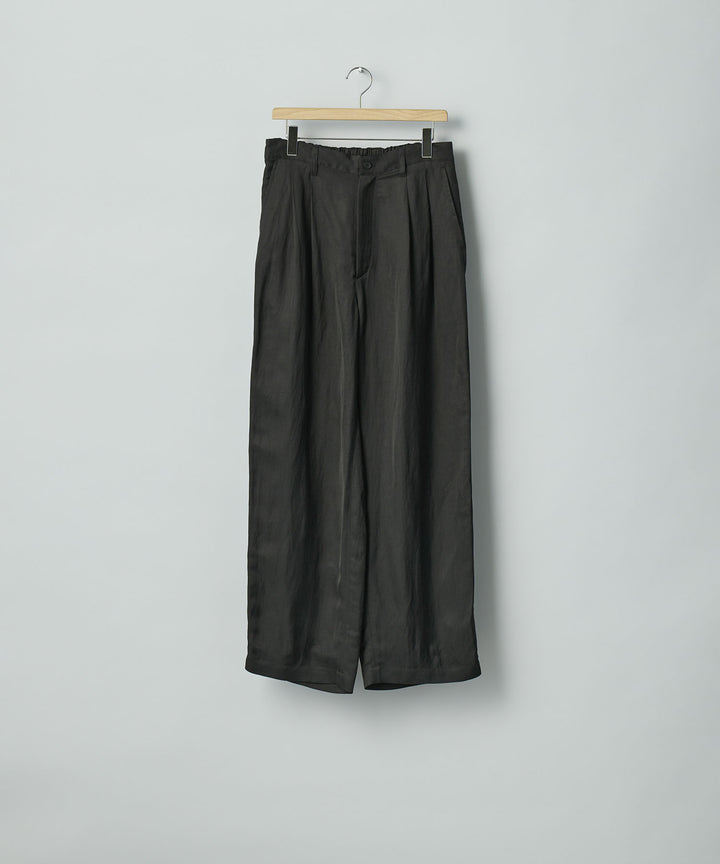 ssstein(シュタイン)のVIS/LI BRIGHT TWILL WIDE EASY TROUSERS - DARK CHARCOALの公式通販サイトsession福岡セレクトショップ