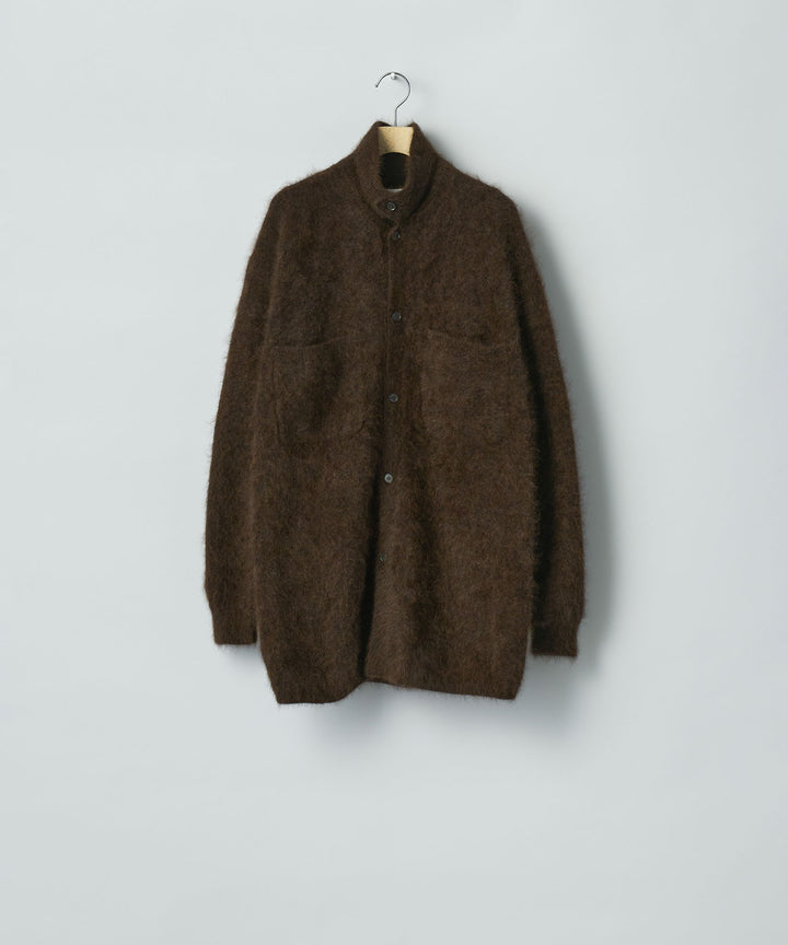 ssstein(シュタイン)のRACOON KNIT SHIRT - DARK BROWNの公式通販サイトsession福岡セレクトショップ