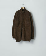 画像をギャラリービューアに読み込む, ssstein(シュタイン)のRACOON KNIT SHIRT - DARK BROWNの公式通販サイトsession福岡セレクトショップ
