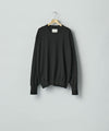 【ssstein】ORGANIC COTTON KNIT CREW NECK LS - BLACK