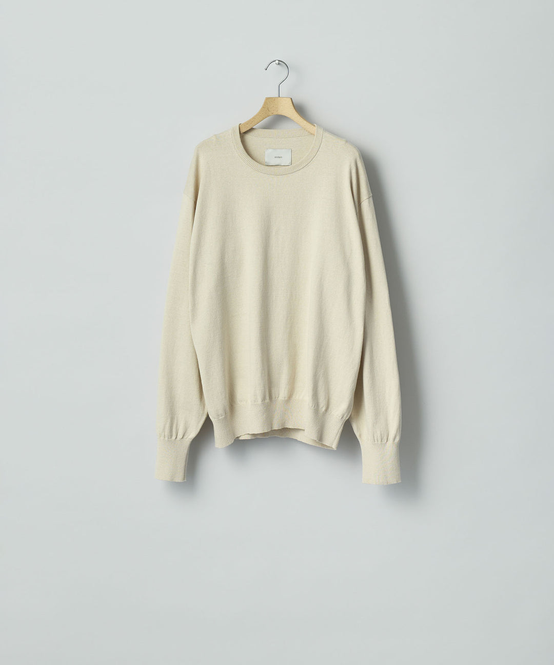 ssstein(シュタイン)のORGANIC COTTON KNIT CREW NECK LS - IVORYの公式通販サイトsession福岡セレクトショップ
