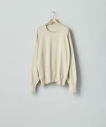 画像をギャラリービューアに読み込む, ssstein(シュタイン)のORGANIC COTTON KNIT CREW NECK LS - IVORYの公式通販サイトsession福岡セレクトショップ
