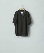 画像をギャラリービューアに読み込む, ssstein(シュタイン)のPE/RAMIE KNIT SS SKIPPER - DARK CHARCOALの公式通販サイトsession福岡セレクトショップ
