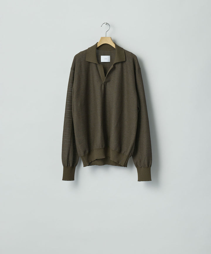 ssstein(シュタイン)のSLUB COTTON KNIT SKIPPER LS - KHAKIの公式通販サイトsession福岡セレクトショップ