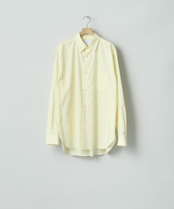 ssstein(シュタイン)のSUVIN COTTON OVERSIZED REGULAR COLLAR SHIRT - YELLOWの公式通販サイトsession福岡セレクトショップ