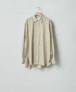 画像をギャラリービューアに読み込む, ssstein(シュタイン)のCOTTON SILK OVERSIZED PLACKET SHIRT - BEIGEの公式通販サイトsession福岡セレクトショップ
