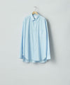 【ssstein】COTTON SILK OVERSIZED PLACKET SHIRT - SAX