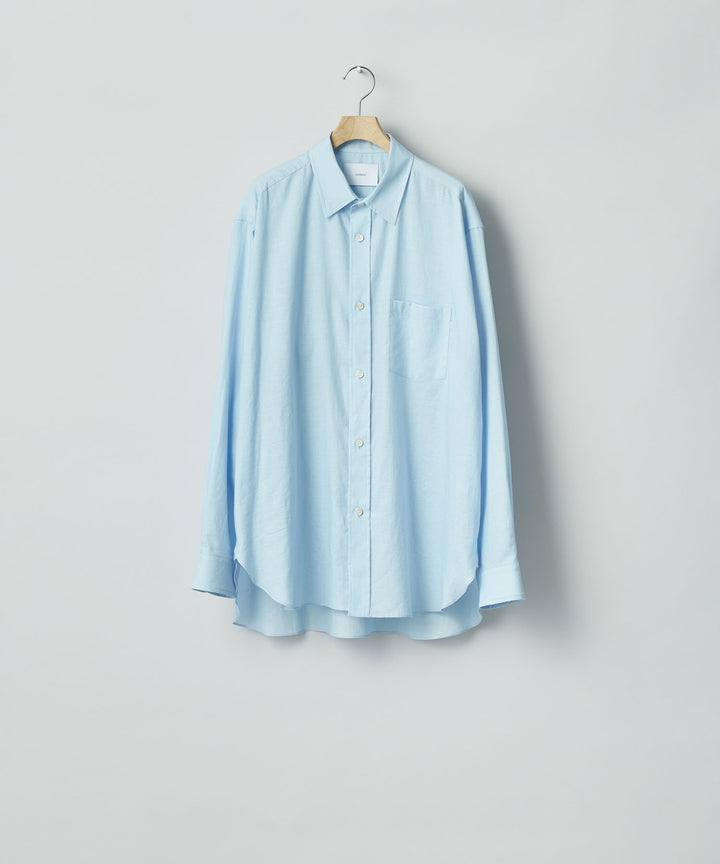 ssstein(シュタイン)のCOTTON SILK OVERSIZED PLACKET SHIRT - SAXの公式通販サイトsession福岡セレクトショップ