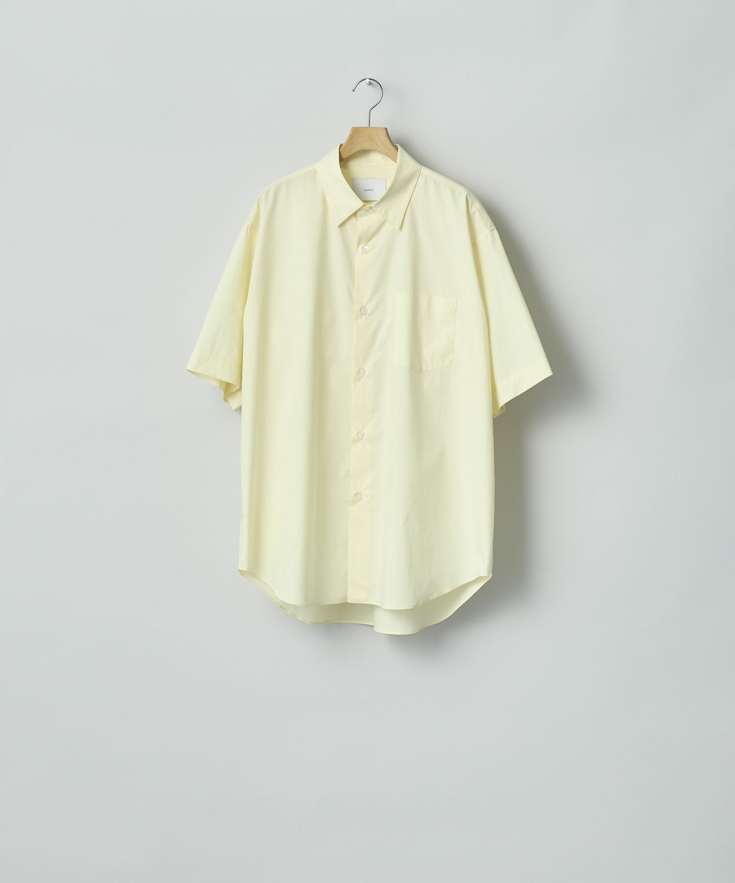 ssstein / シュタイン】SUVIN COTTON OVERSIZED SS SHIRT - YELLOW
