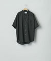 【ssstein】COTTON SILK OVERSIZED SS SHIRT - BLACK